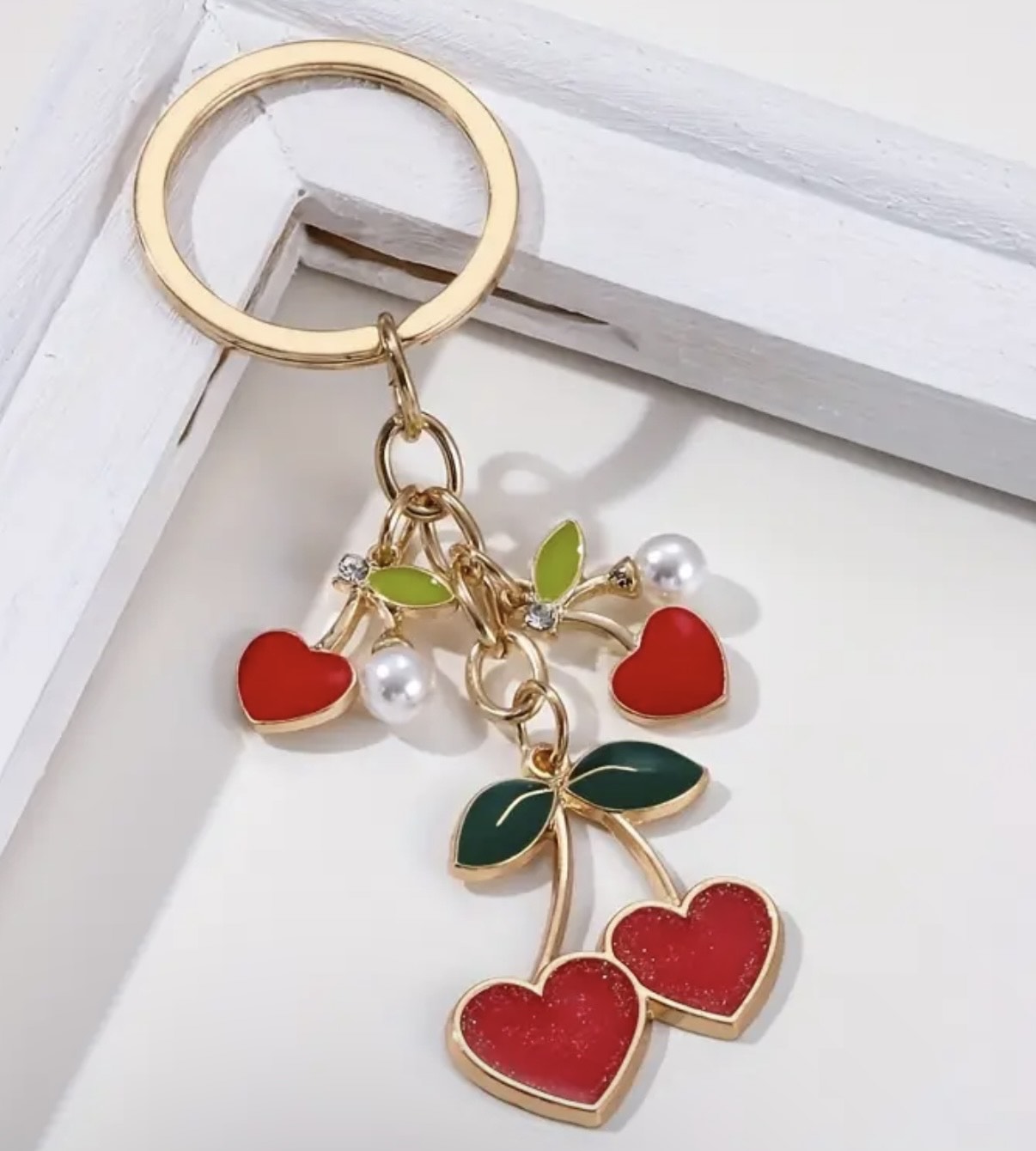 Heart Cherries Charm