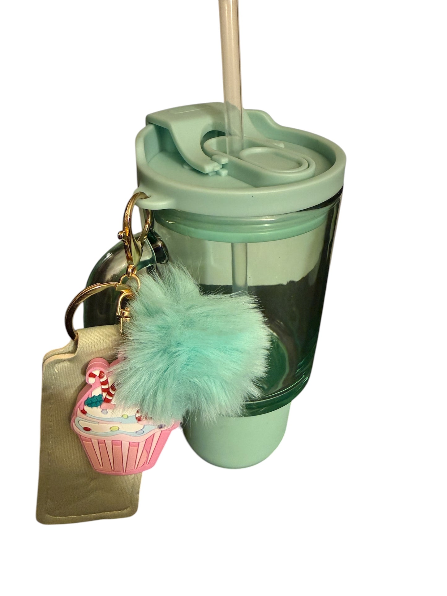 24oz. Glass tumbler with handle