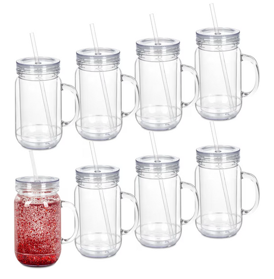 20oz. Snow Globe with handle